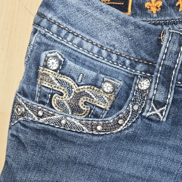 Rock Revival Women's Mid Rise Boot Sapphire Jeans Size 26 - Picture 7 of 12